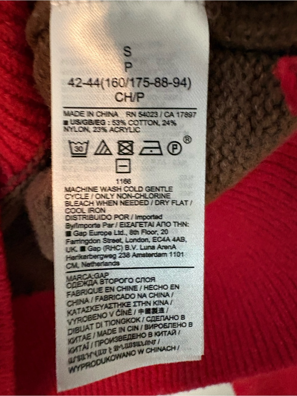 GAP Rainbow Stripe Sweater Colorblock Knit Crewneck Small - Picture 5 of 9